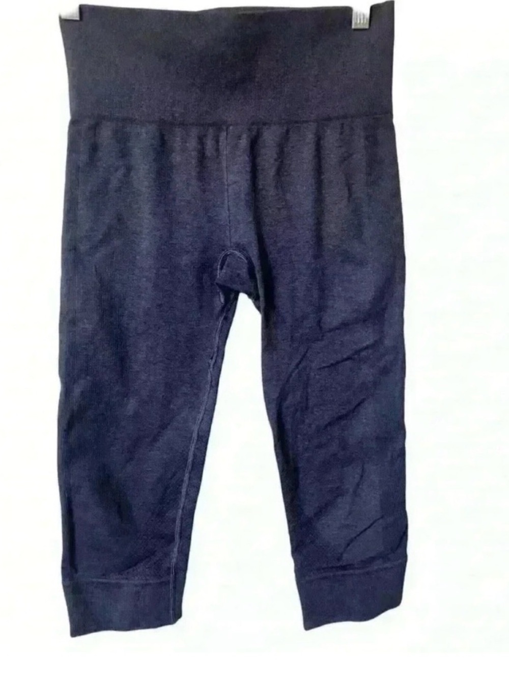 Lululemon Seamlessly Street Crop Heathered Naval Blue Seamless Leggings